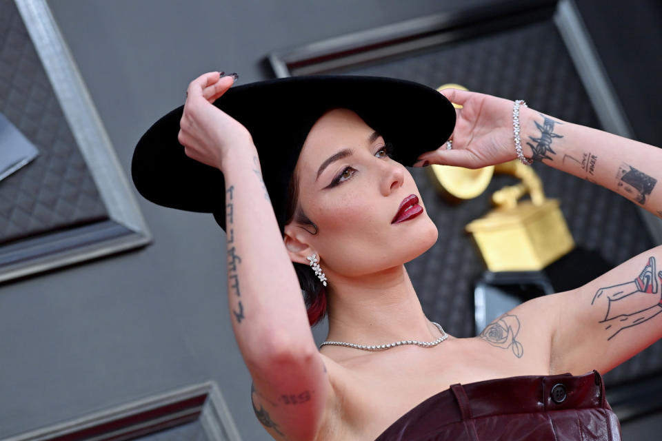 Halsey attends the 64th Annual GRAMMY Awards