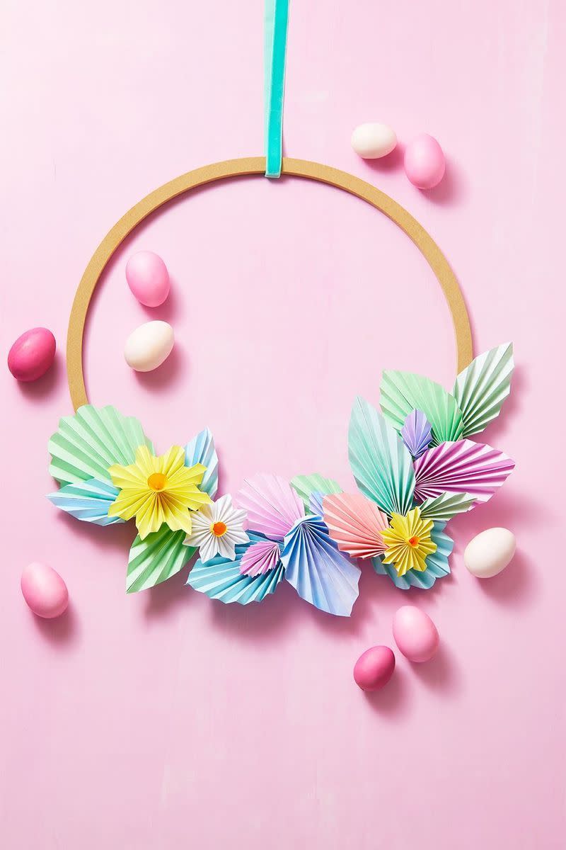 Flower Paper Wreath