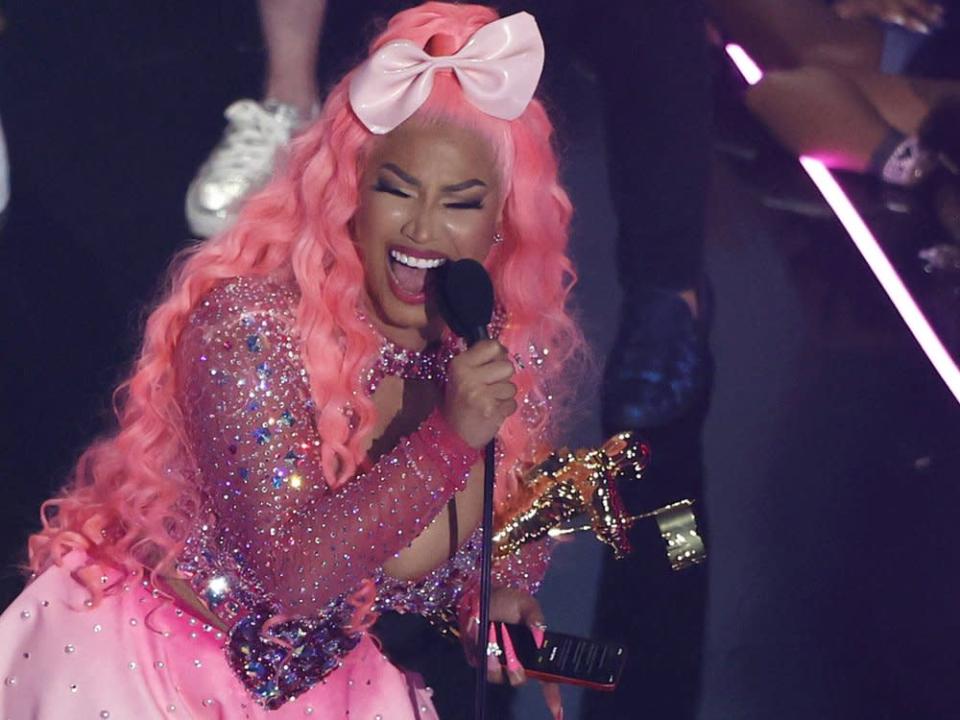 Nicki Minaj auf der Bühne der MTV Video Music Awards. (Bild: imago/UPI Photo)