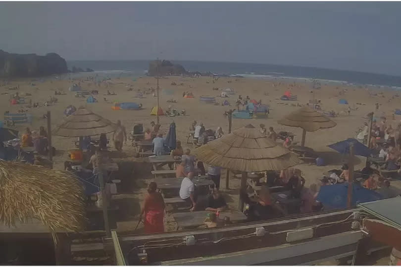 The Watering Hole claims to be England's only bar on the beach