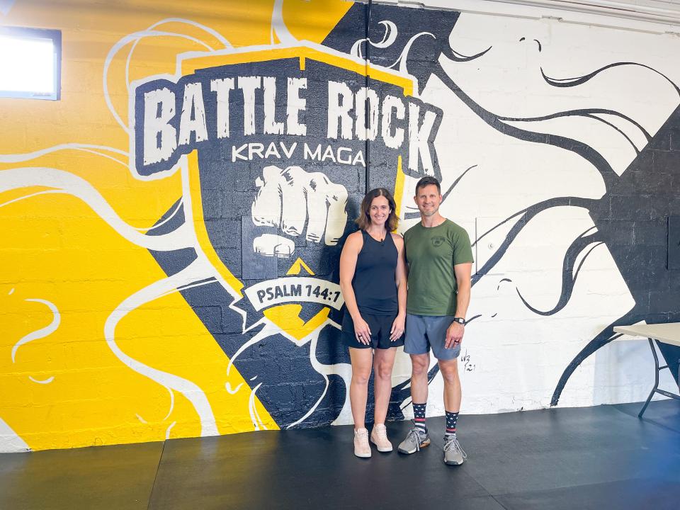 Janice and Todd Mills opened Battle Rock Krav Maga gym in Fountain City about a year ago and have since expanded their self-defense, specialty and strength and conditioning classes. The Battle Rock name is inspired by Psalm 144:1: "Praise be to the Lord my rock, who trains my hands for war, my fingers for battle.’ “It is a guiding verse for us as a business and we learn to defend ourselves with our hands and feet,” said Todd Mills. “We do share the gospel in the class with students.”
May 10, 2022.