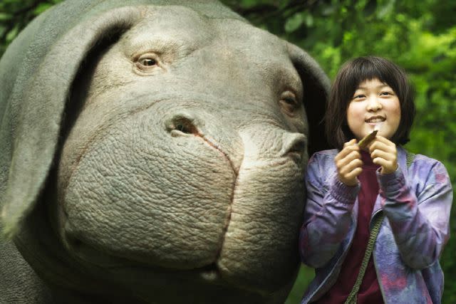 Netflix Okja and Ahn Seo-hyun in 'Okja'