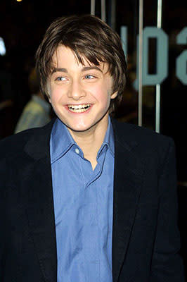 Daniel Radcliffe at the London premiere of Warner Brothers' Harry Potter and The Sorcerer's Stone