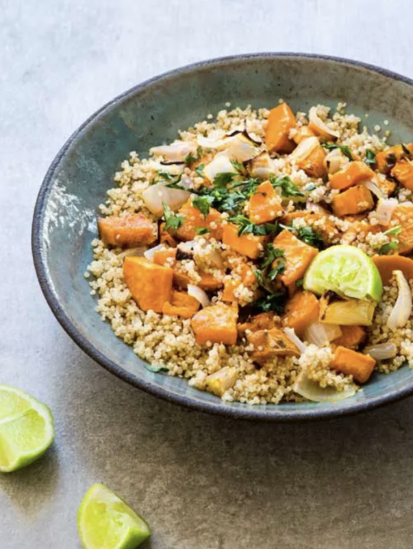 <p>Sarah Walker Caron</p><p>This cilantro lime quinoa salad with sweet potatoes would make a wonderful holiday side because it's so easy. You get a lot of flavor and the beautiful orange color of the sweet potatoes with minimal effort. </p><p><strong>Get the recipe: <a href="https://parade.com/842800/kathyhester/cilantro-lime-quinoa-salad-with-sweet-potatoes-perfect-holiday-side/" rel="nofollow noopener" target="_blank" data-ylk="slk:Cilantro Lime Quinoa Salad with Sweet Potatoes;elm:context_link;itc:0;sec:content-canvas" class="link ">Cilantro Lime Quinoa Salad with Sweet Potatoes</a></strong></p>