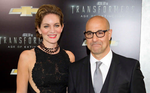 Felicity Blunt and Stanley Tucci - Credit:  Reuters