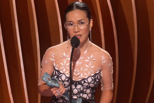 <p>Netflix</p> Ali Wong at the SAG Awards 2024