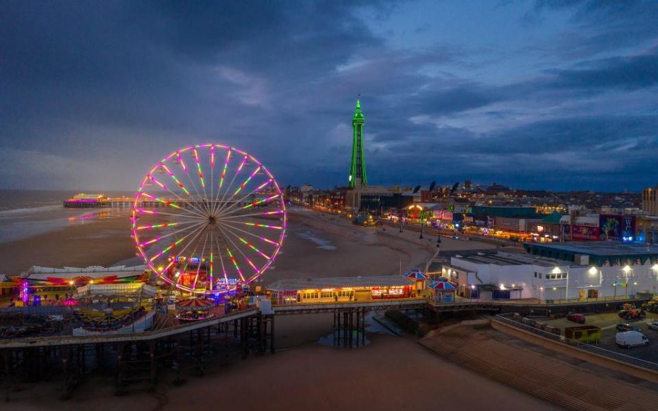 Blackpool Illuminations will remain on display until January, two months longer than normal - Getty