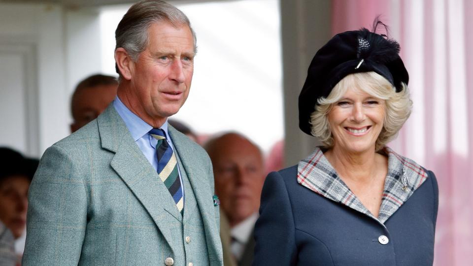 braemar, united kingdom september 02 embargoed for publication in uk newspapers until 24 hours after create date and time prince charles, prince of wales wearing the regimental tie of the gordon highlanders and camilla, duchess of cornwall attend the 2006 braemar highland gathering at the princess royal and duke of fife memorial park on september 2, 2006 in braemar, scotland photo by max mumbyindigogetty images