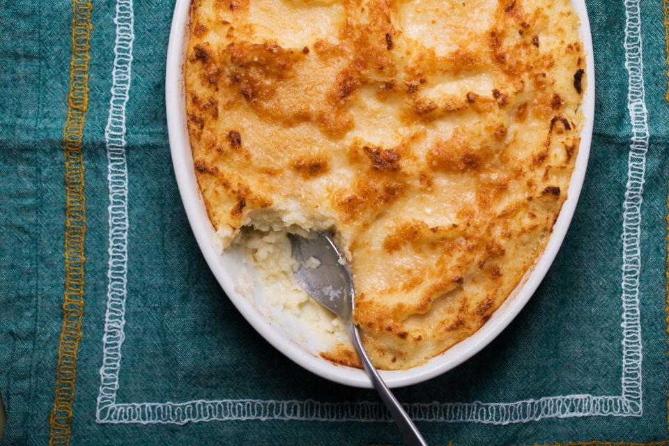 Mashed Potato and Cauliflower Gratin