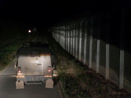 An undated image from material released on June 29, 2018 by the Israeli military relates to an Israeli humanitarian aid supply over the border to Syria. IDF/Handout via Reuters