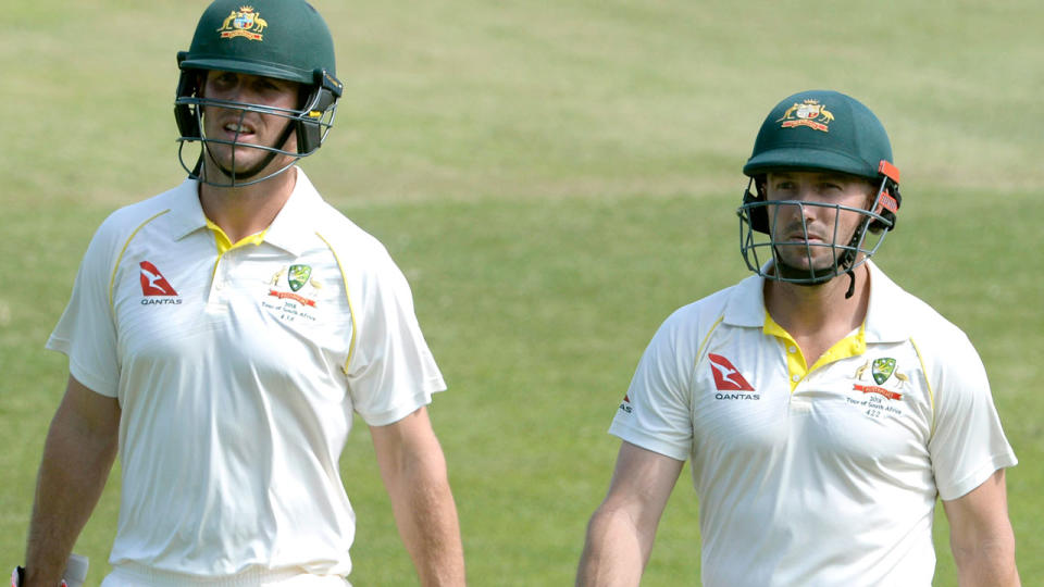 The Marsh brothers produced strong innings as they worked towards the India series. Pic: Getty