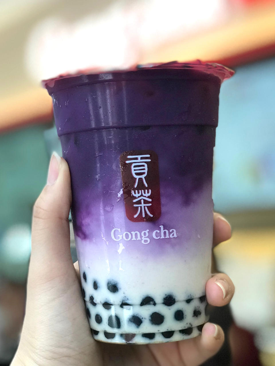 <strong>Purple Sweet Potato Milk Tea from Gongcha (Photo: Yahoo Lifestyle Singapore)</strong>