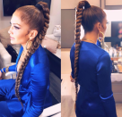 Haven't been to the salon in over a year? Pull off your best J.Lo impression and make the most of your split ends with a butt-skimming braid.