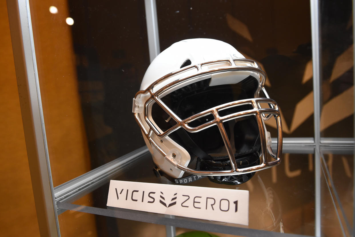 VICIS, which makes the acclaimed Zero1 helmet, is running out of money. (Chris Williams/Icon Sportswire via Getty Images)