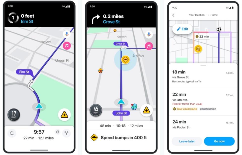 新版Waze導航服務將加入更多行駛輔助功能，包含容易尋找停車場、前方路況提醒等