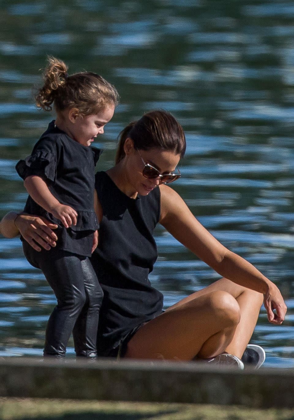 The mother and daughter enjoying the great outdoors. Source: INF