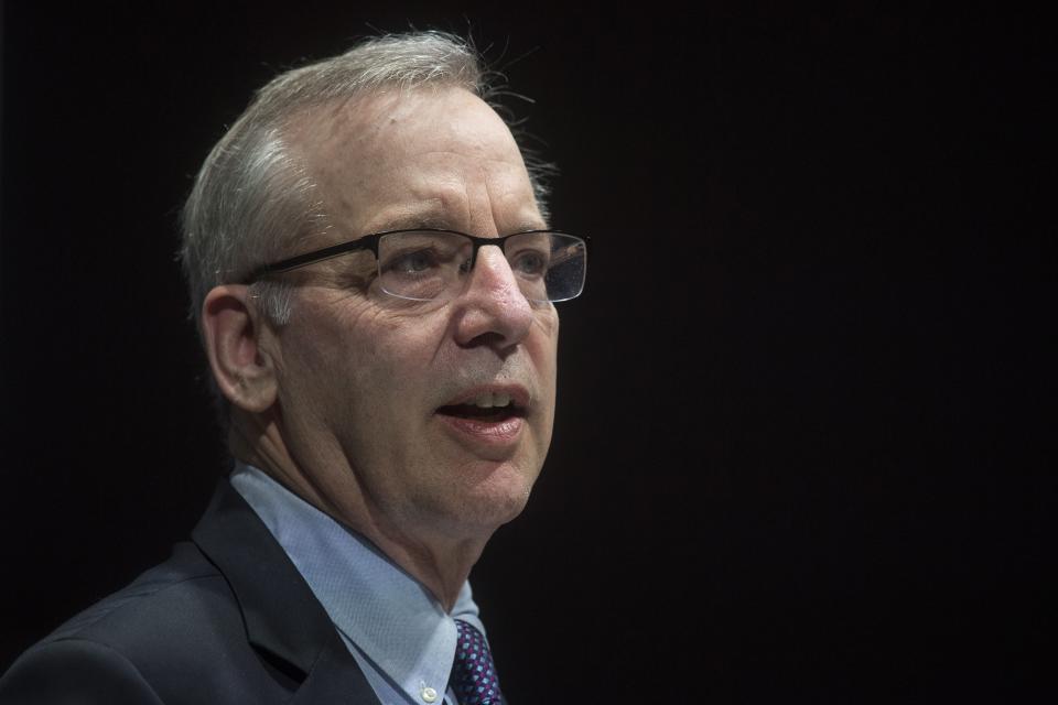 President of the Federal Reserve Bank of New York, Bill Dudley speaks during the Bank of England Markets Forum 2018 event at Bloomberg in central London on May 24, 2018. (Photo by Victoria Jones / POOL / AFP)        (Photo credit should read VICTORIA JONES/AFP/Getty Images)