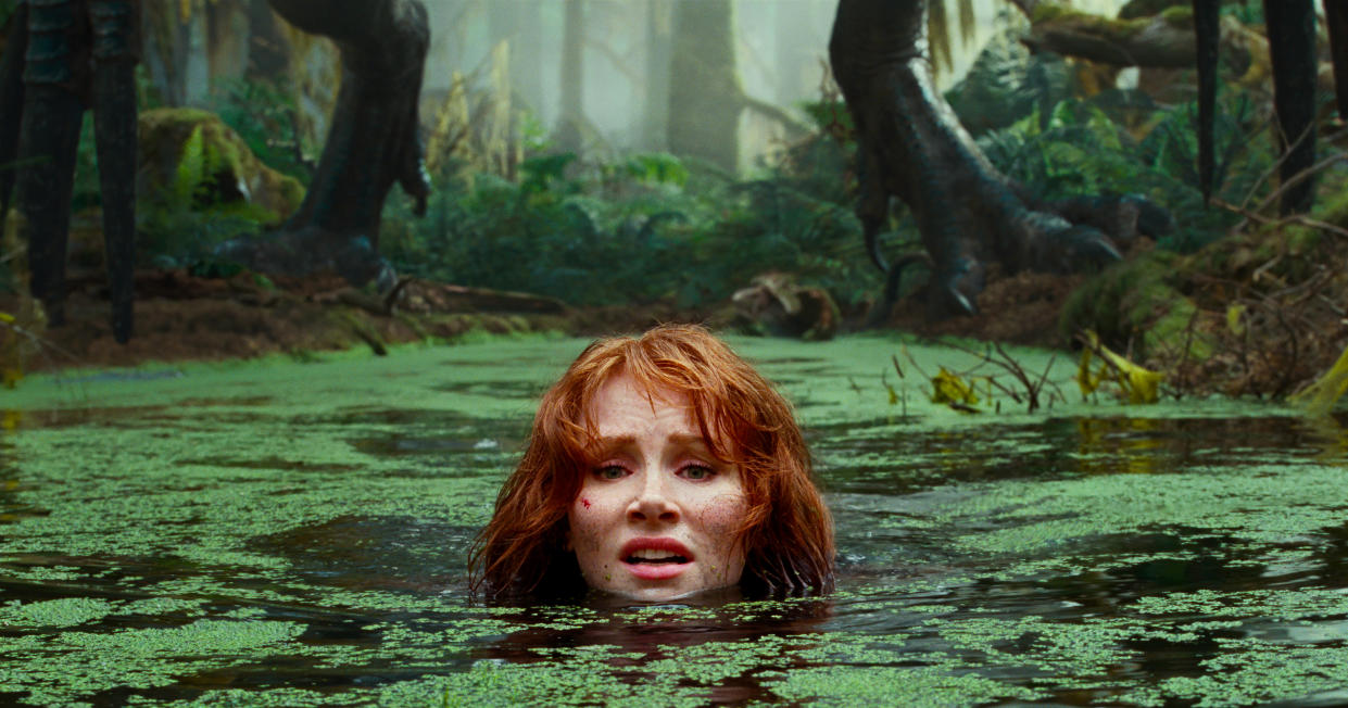 Bryce Dallas Howard as Claire in Jurassic World Dominion, has backed the BBFC competition (Universal Pictures)