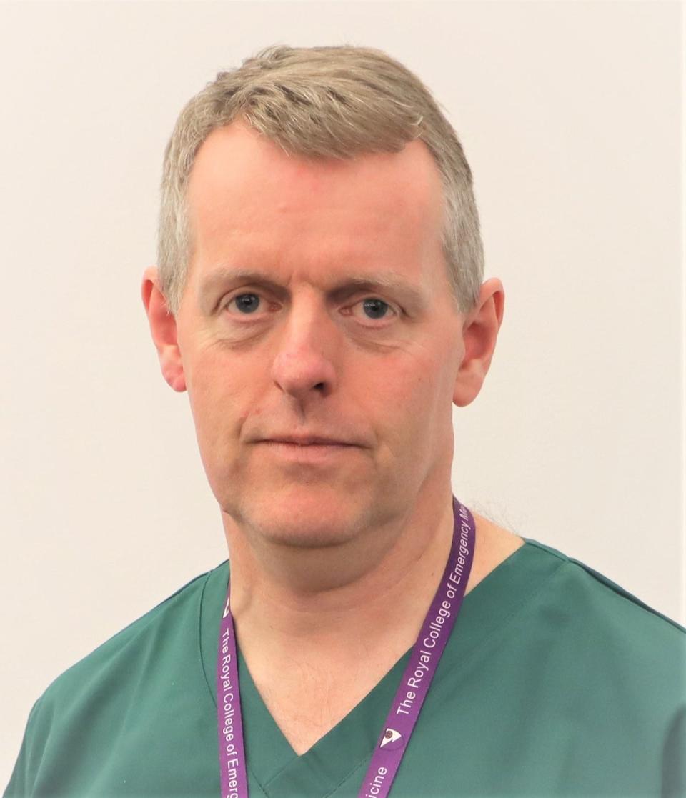 Adrian Boyle, the president of the Royal College of Emergency Medicine, says that the pressure staff are under means that some conditions can be missed (Royal College of Emergency Medicine)