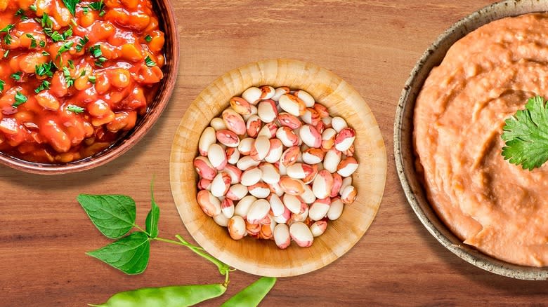 Three bean dishes 