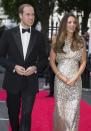 Britain's Prince William, the Duke of Cambridge, and his wife Catherine, the Duchess of Cambridge, arrive to attend the Tusk Conservation Awards at The Royal Society in London, September 12, 2013. REUTERS/Peter Nicholls/Pool (BRITAIN - Tags: ROYALS ENTERTAINMENT)