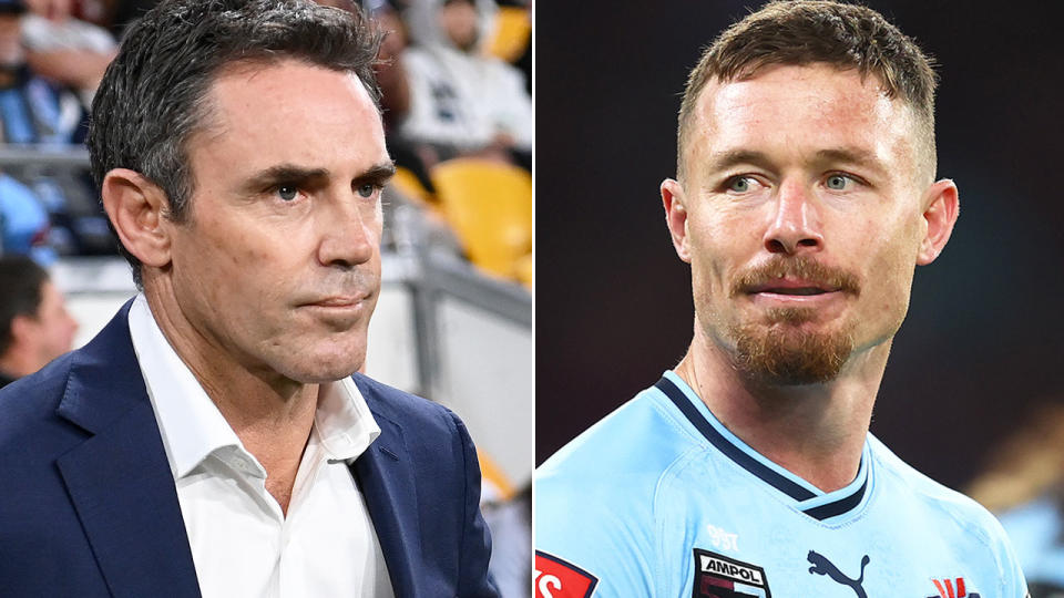 Pictured left to right, Brad Fittler and Damien Cook.
