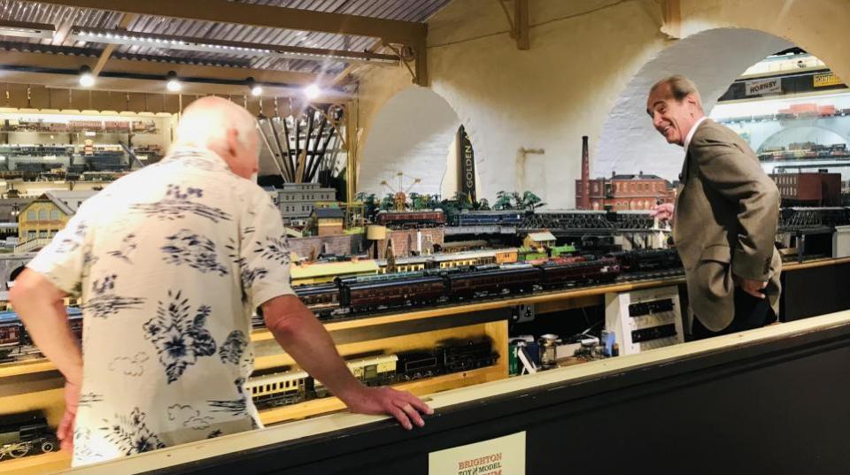The Argus: Francis, right, and Chris in the museum