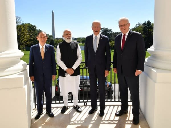 Japan's Prime Minister Yoshihide Suga, Prime Minister Narendra Modi, US President Joe Biden, Australian Prime Minister Scott Morrison