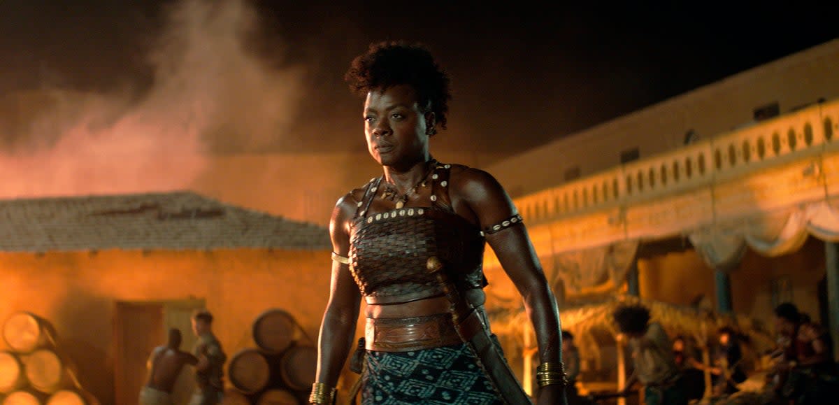 Viola Davis in ‘The Woman King’  (© 2021 CTMG, Inc. All Rights Reserved. **ALL IMAGES ARE PROPERTY OF SONY PICTURES ENTERTAINMENT INC. FOR PROMOTIONAL USE ONLY. S)