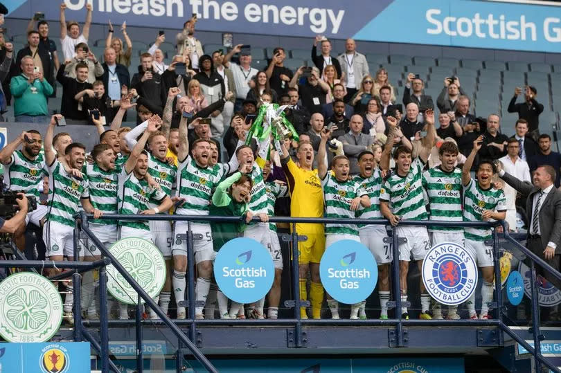 Celtic equalled Rangers' trophy record by lifting the Scottish Cup