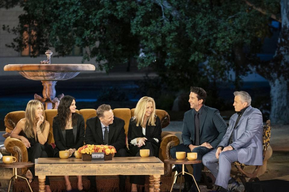 The cast of Friends gathered for a reunion special in 2021 (PA) (PA Media)