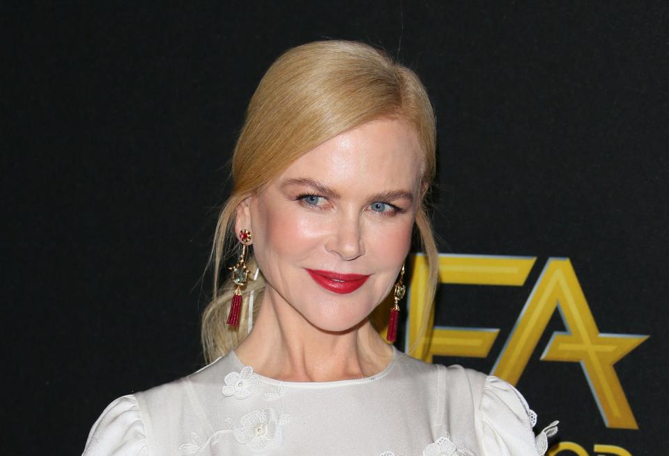 Nicole Kidman admits she is out of her "comfort zone" playing Lucille Ball for upcoming movie.