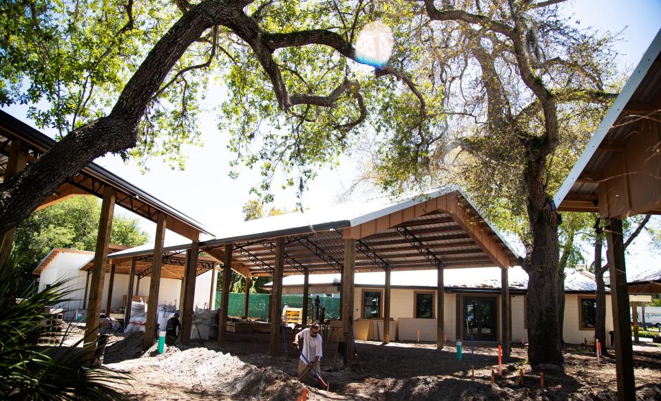 Construction on the future home of the Sugar Shack continues along Old U.S. 41 in Bonita Springs on Tuesday, March 19, 2024.