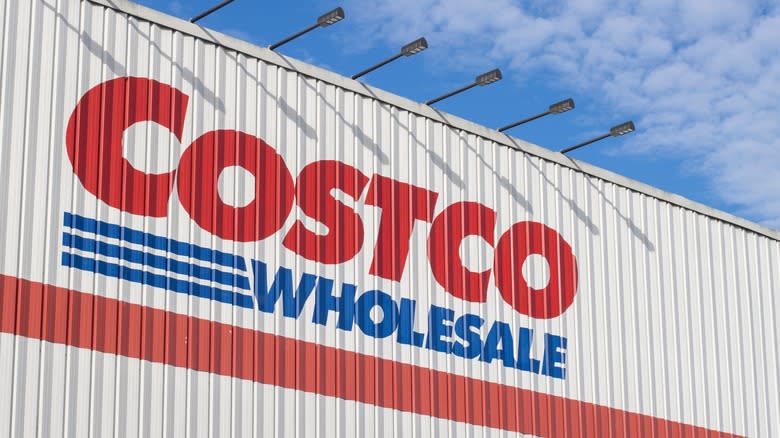 Costco logo on building side