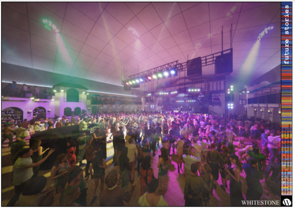 A rendering of the new El Torreon ballroom, expected to open in 2025.