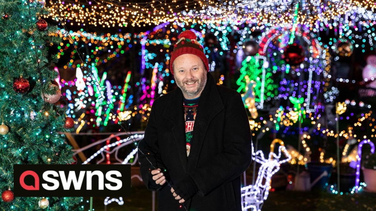 Un électricien britannique dépense plus de 10 000 £ pour une exposition de Noël de 30 000 ampoules chez lui