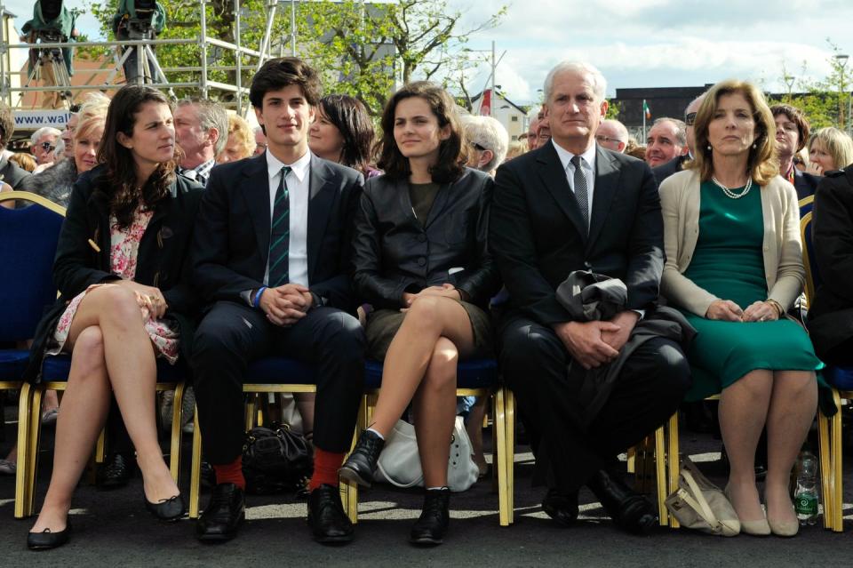 <p>Caroline Kennedy and her family attend a ceremony to commemorate the 50th anniversary of the Irish visit by US President John F. Kennedy.</p>