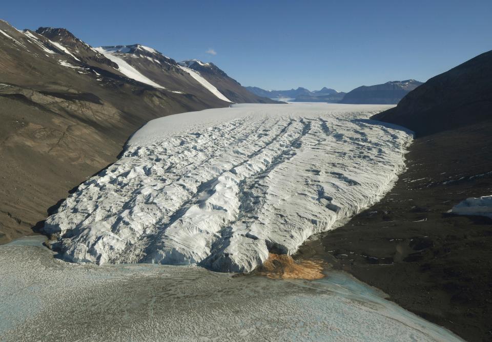 Aerial image of Taylor Glacier