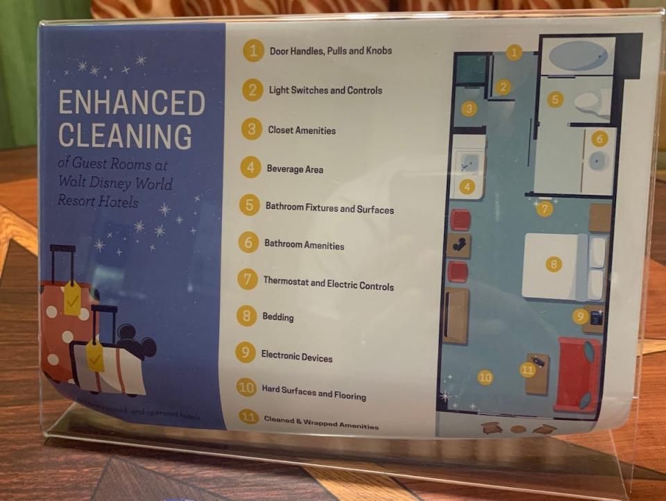 Disney World hotel cleaning procedures