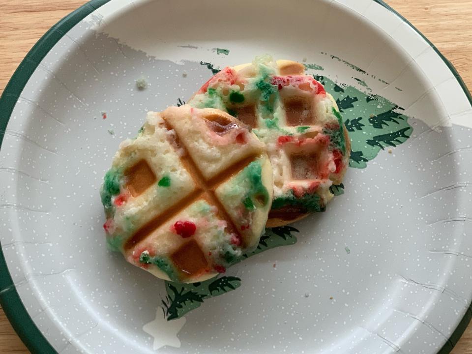 waffle maker cookie hack