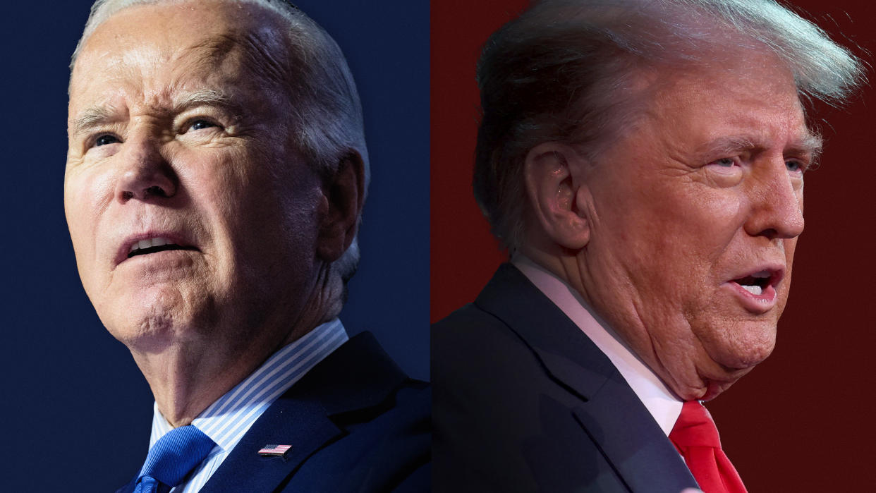 Joe Biden speaks during a campaign rally to Restore Roe at Hylton Performing Arts Center in Manassas, Virginia, on January 23, 2024.(Saul Loeb/AFP via Getty Images)