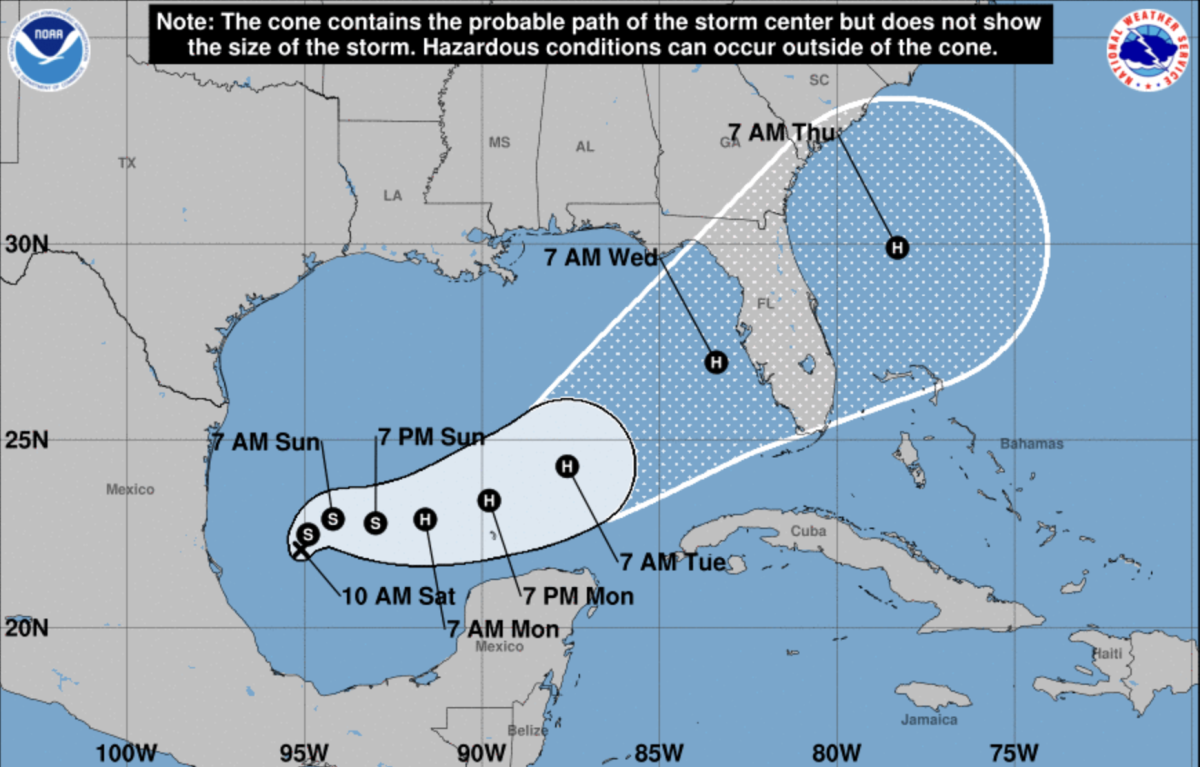 Tropical Storm Milton is forming in the Gulf of Mexico and is expected to reach Florida this week