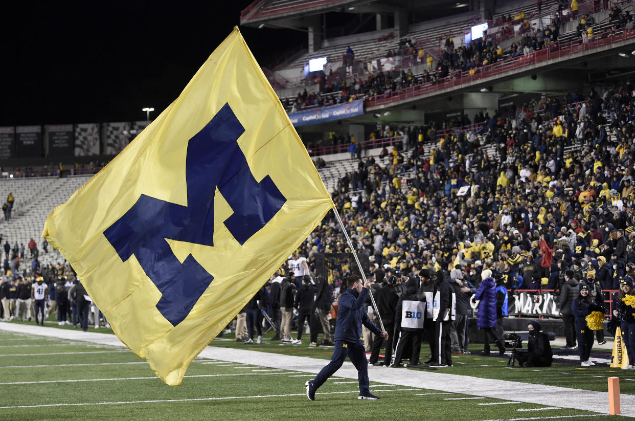 Michigan made a bit of history Saturday. (Photo by G Fiume/Getty Images)