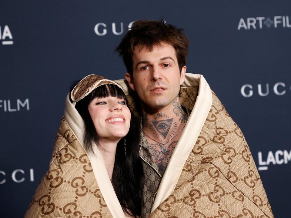 Billie Eilish and Jesse Rutherford (AFP via Getty Images)