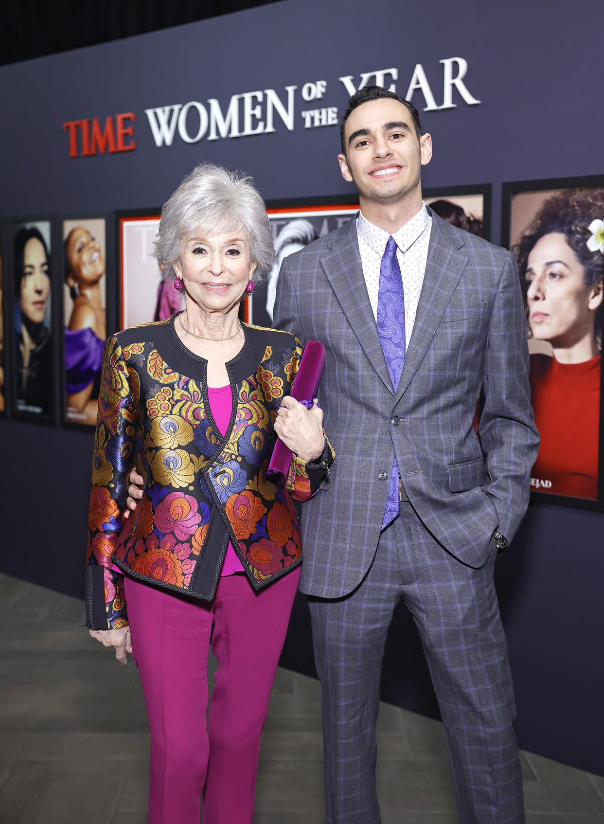 Rita Moreno and grandson Justin Fisher at TIME Women of the Year on March 08, 2023 in Los Angeles, CA. (Stefanie Keenan / Getty Images for TIME)