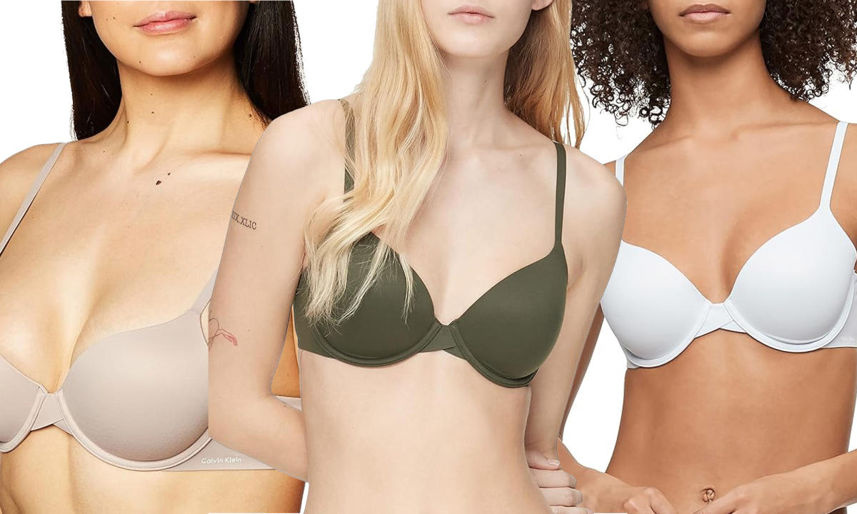 No show V-neck bralette, Calvin Klein, Shop Bralettes & Bras For Women  Online