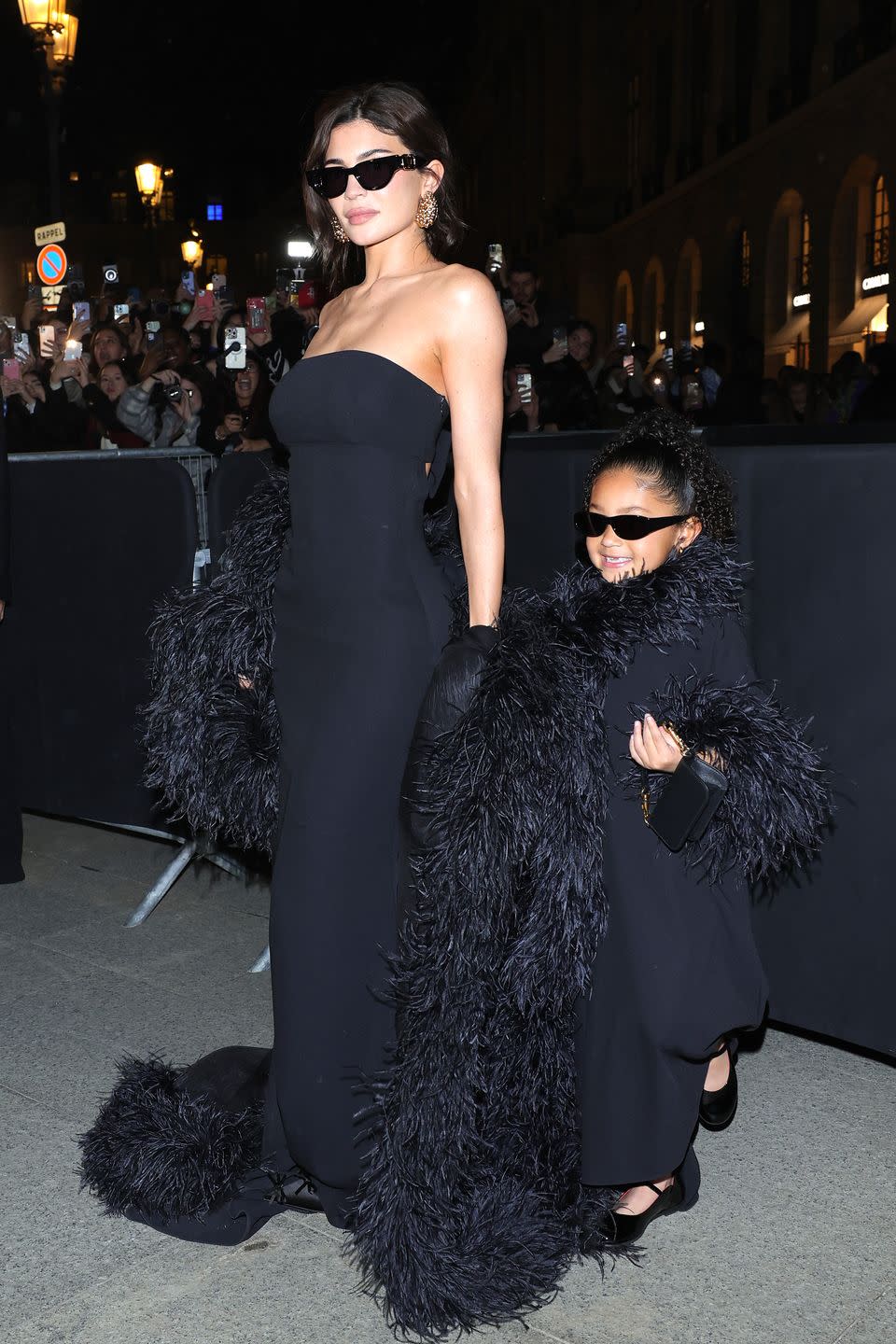 kylie jenner and stormi webster at valentino