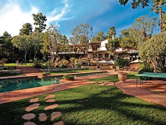 Bezos' Spanish-style home in Beverly Hills.