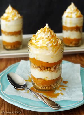 No Bake Pumpkin Pie In A Jar