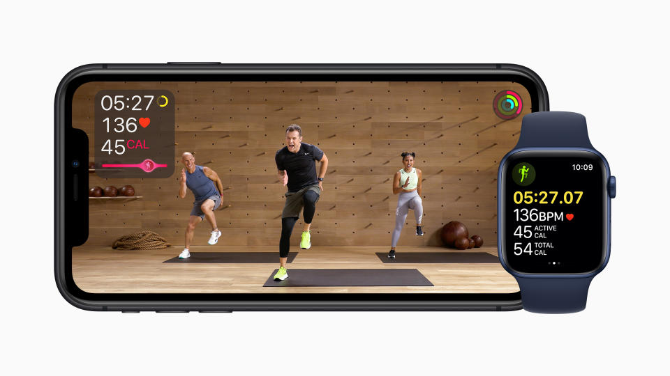 Apple's new fitness app uses the Apple Watch's data to enhance the experience. (Apple)